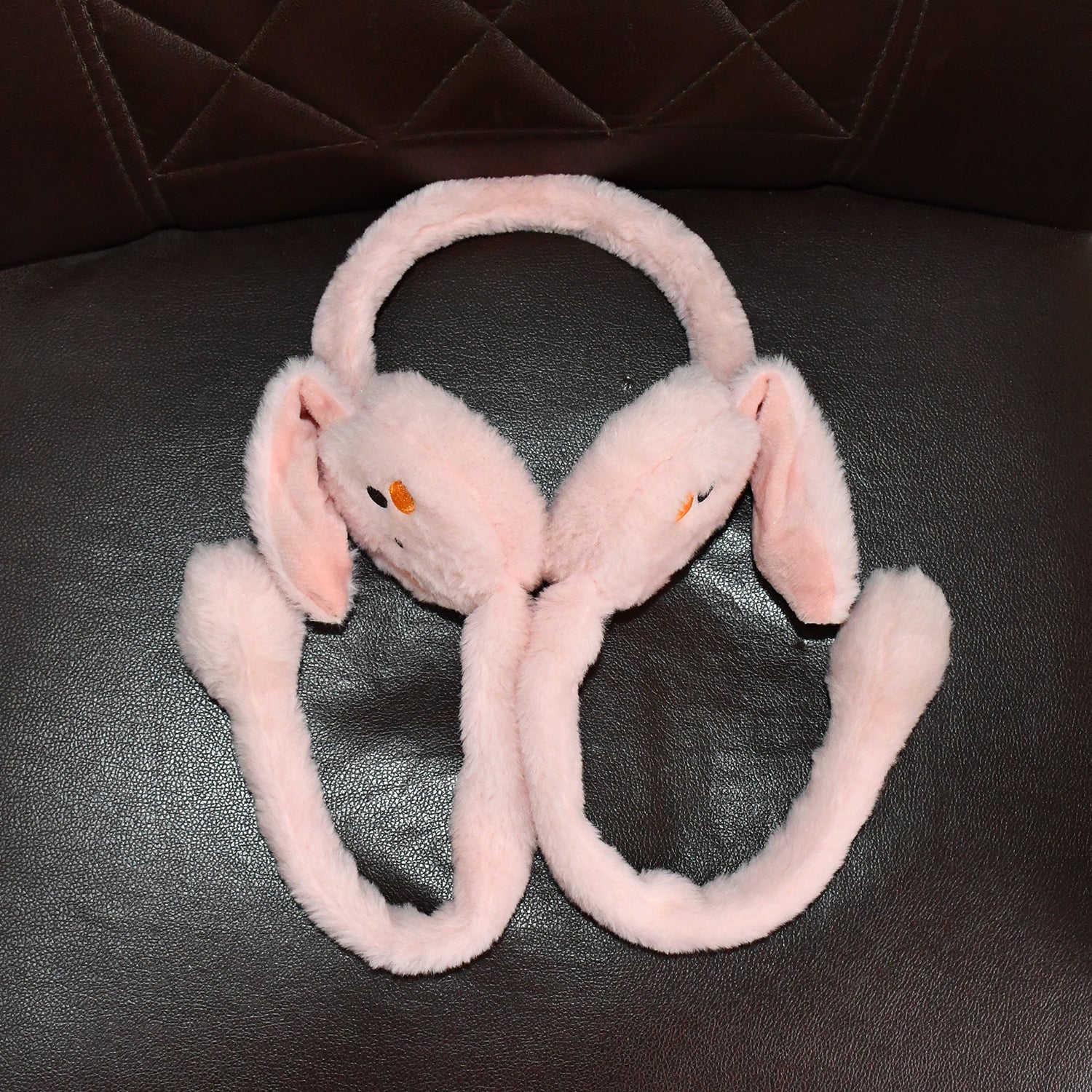 Cute Jumping Rabbit Ear Plush Winter Earmuffs (1 Pc) Cute Jumping Rabbit Ear Plush Winter Earmuffs (1 Pc)